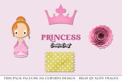 Princess png clipart, princess clipart illustration Product Image 1