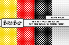 Happy Mouse Digital Papers, scrapbooking backgrounds designs Product Image 1
