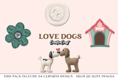 Pet Dog Clip Art, puppy dog graphics, pet dog illustrations Product Image 1