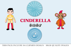 Cinderella Princess png Cliparts, princess illustrations Product Image 1