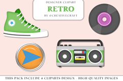 Retro 80s png clipart, retro 80s illustration, 80s graphics Product Image 1
