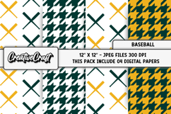 Baseball Sport Digital Paper, baseball graphic illustrations Product Image 1
