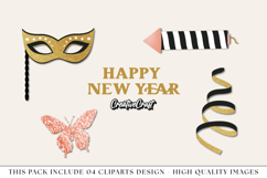 New Year png Clipart - Party, Balloons &amp; Fireworks Product Image 1