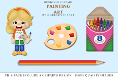Back to School Clip Arts, school supplies, school graphics Product Image 1