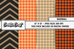 Baseball Sport Digital Paper, baseball graphic illustrations Product Image 1