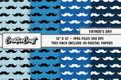 Fathers Day digital paper, fathers day graphic, illustration Product Image 1