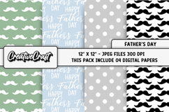 Fathers Day digital paper, fathers day graphic, illustration Product Image 1