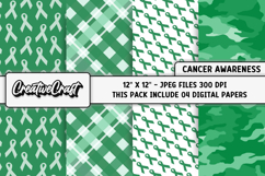 Liver Cancer Awareness Digital Papers, digital scrapbooking Product Image 1