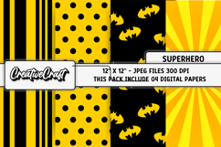 Superhero Digital Papers, scrapbooking backgrounds designs Product Image 1