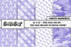 Stomach Cancer Awareness Digital Papers, digital scrapbook Product Image 1