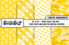 Sarcoma Bone Cancer Awareness Digital Papers, illustrations Product Image 1