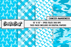 Prostate Cancer Awareness Digital Papers, digital scrapbook Product Image 1