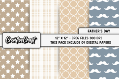 Fathers Day digital paper, fathers day graphic, illustration Product Image 1