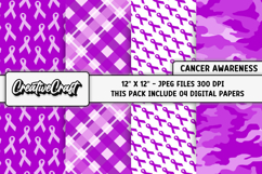 Leiomyosarcoma Cancer Awareness Digital Papers, illustration Product Image 1