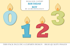 Birthday Boy PNG clipart, birthday boy png illustrations Product Image 1