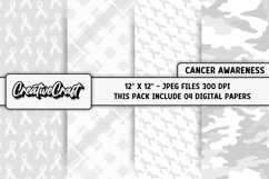 Lung Cancer Awareness Digital Papers, digital scrapbooking Product Image 1