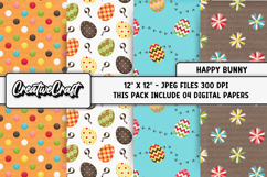 Easter Day Digital Paper, happy easter graphic, illustration Product Image 1