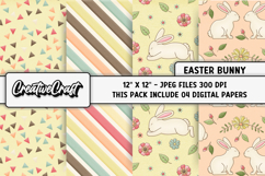 Easter Day Digital Paper, happy easter graphic, illustration Product Image 1