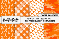 Kidney Cancer Awareness Digital Papers, digital scrapbooking Product Image 1