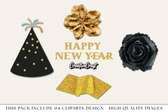 New Year png Clipart- Party, Balloons &amp; Fireworks Product Image 1
