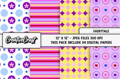 Fairytale Princess Digital paper, princess graphic designs Product Image 1