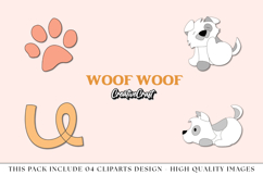 Pet Dog Clip Art, puppy dog graphics, pet dog illustrations Product Image 1