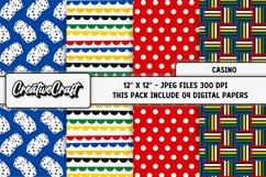 Casino Poker Digital Paper, poker graphics illustrations Product Image 1