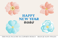 New Year png Clipart- Party, Balloons &amp; Fireworks Product Image 1