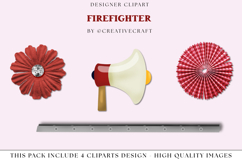 Firefighter Clipart, firefighter graphics, illustrations Product Image 1