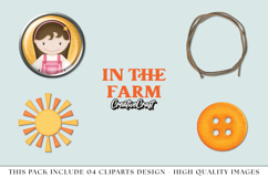 Animal Farm Clipart, animal farm graphics png, illustrations Product Image 1