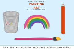 Back to School Clip Arts, school supplies, school graphics Product Image 1