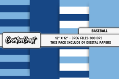 Baseball Sport Digital Paper, baseball graphic illustrations Product Image 1