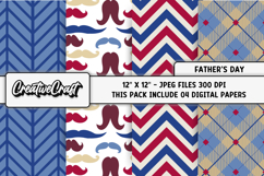 Father’s Day digital paper, father’s Day digital scrapbook Product Image 1