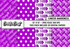 Leiomyosarcoma Cancer Awareness Digital Papers, illustration Product Image 1
