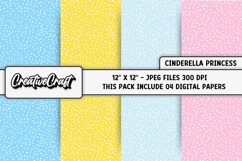 Cinderella Princess Digital Papers, scrapbooking designs Product Image 1