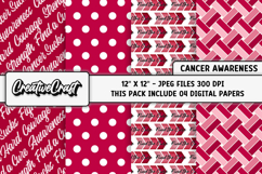 Head &amp; Neck Cancer Awareness Digital Papers, illustrations Product Image 1