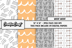 Pet Dog Digital Papers, digital scrapbooking designs Product Image 1