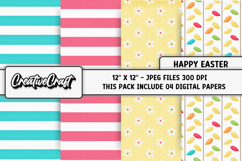 Easter Day Digital Paper, happy easter graphic, illustration Product Image 1