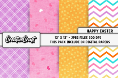 Easter Day Digital Paper, happy easter graphic, illustration Product Image 1