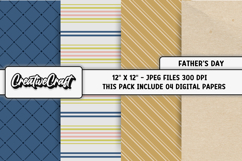 Father’s Day digital paper, father’s Day digital scrapbook Product Image 1
