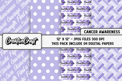Esophageal Cancer Awareness Digital Papers, illustrations Product Image 1