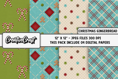 Christmas Digital Papers, scrapbooking backgrounds designs Product Image 1