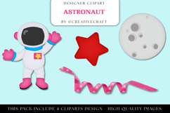 Astronaut Clip Art, planets graphics, outer space cliparts Product Image 1