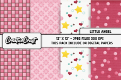 Baptism Angel Digital Paper, scrapbook, backgrounds designs Product Image 1