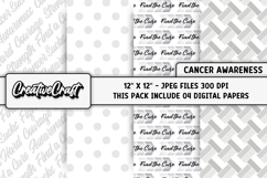 Lung Cancer Awareness Digital Papers, digital scrapbooking Product Image 1