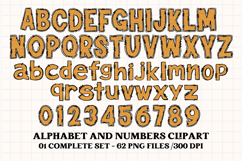 Construction Alphabet Clipart, construction letters doodle Product Image 2