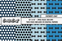 Fathers Day digital paper, fathers day graphic, illustration Product Image 1