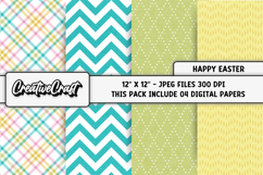 Easter Day Digital Paper, happy easter graphic, illustration Product Image 1
