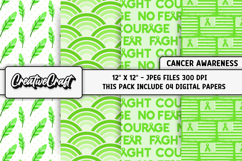 Lymphoma Cancer Awareness Digital Papers, digital scrapbook Product Image 1