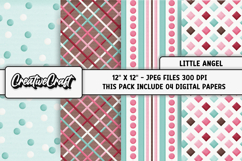 Baptism Angel Digital Paper, scrapbook, backgrounds designs Product Image 1